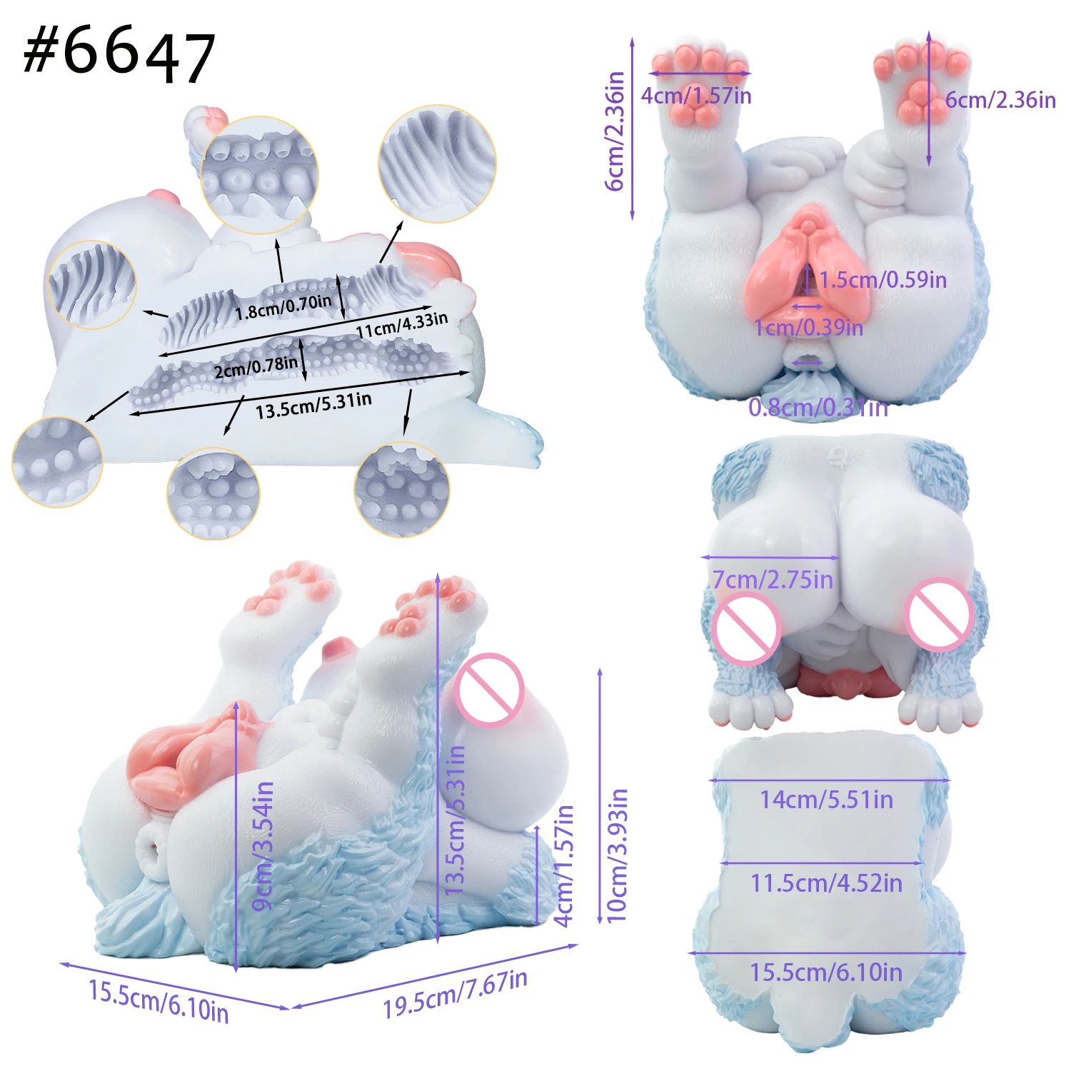 FAAK Silicone Fantasy Male Breasts Sex Man Masturbator with Silicone Pocket Pussy Anal Soft Lifelike Sex Toys Stroker view 5