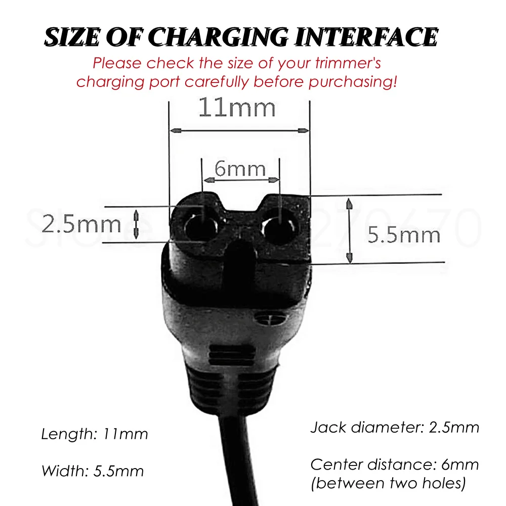 Dog Clippers USB Charging Cable for CP6800 CP9600 CP9200 CP9700 CP8000 BaoRun P6 P7 P9 Pet Hair Trimmer Charging Line Power Cord