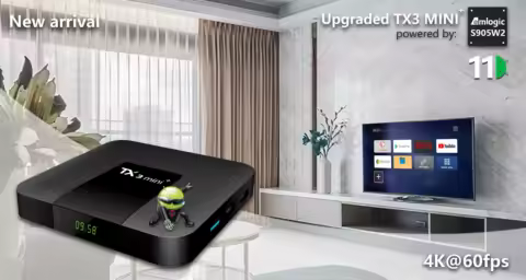 10PCS LOT TX3 Mini+ Smart TV BOX Android 11 Amlogic S905W2 4G 32G 64G BT 4K 2.4G&amp;5G Dual Wifi Set Top Box Media Player 2G 16G