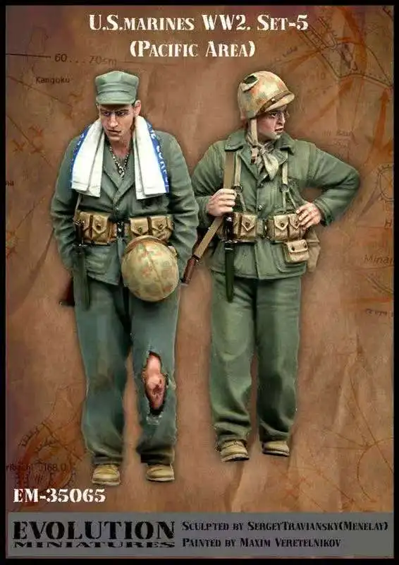 1/35 model kit resin kit      U.S. marines. WW2. Pacific ocean