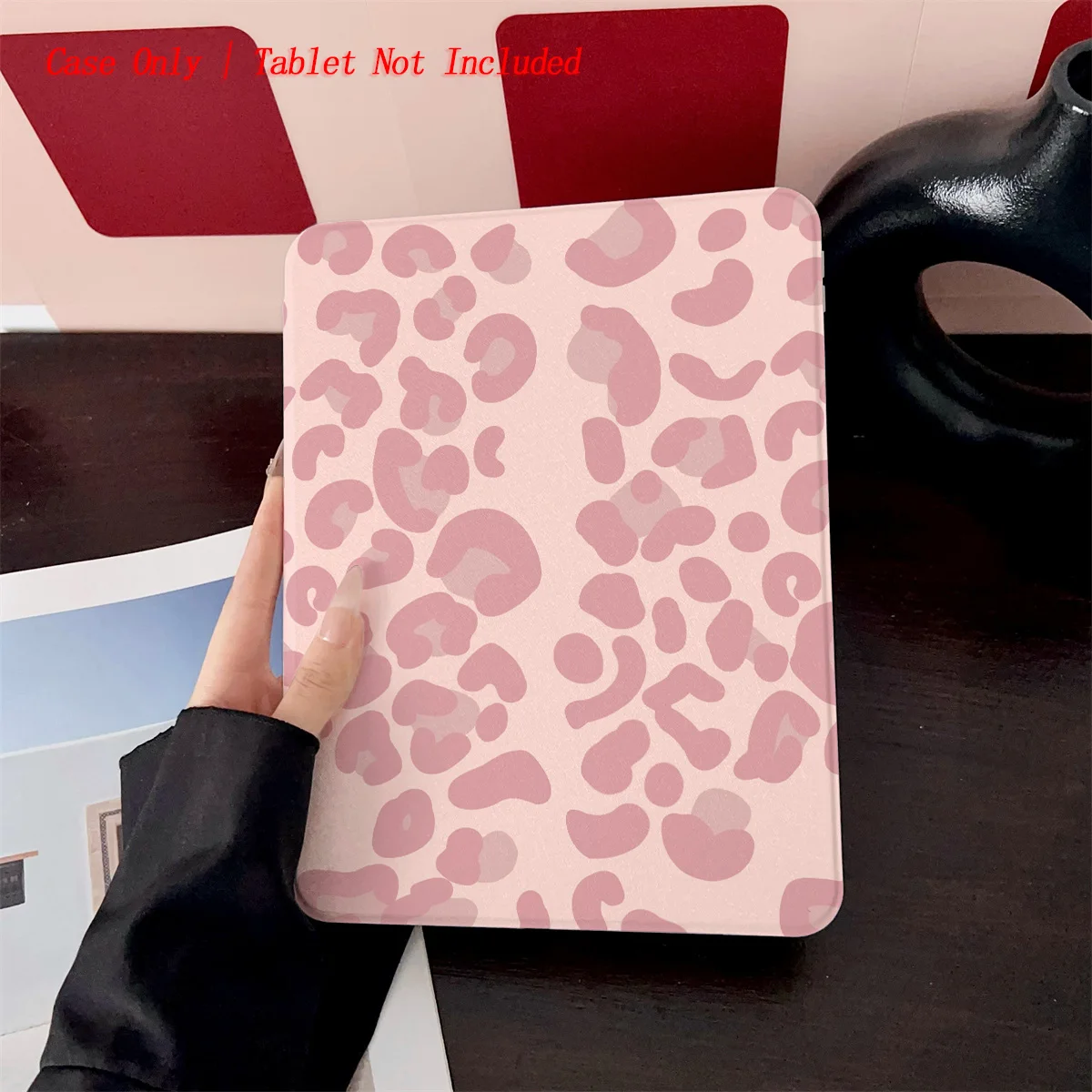 

Adorable Pastel Pink Print iPad Case for Mini 7 8.3/6 8.3 Shockproof Silicone Bumper with Stand