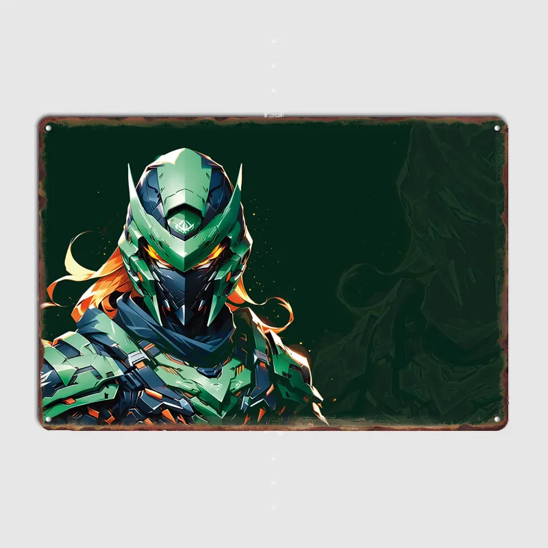 The Resistance Cyborg EQB Zero Poster Metal Sign Bedroom Indoor Outdoor Home Decor Bar Custom Posters Wall Room Decorations