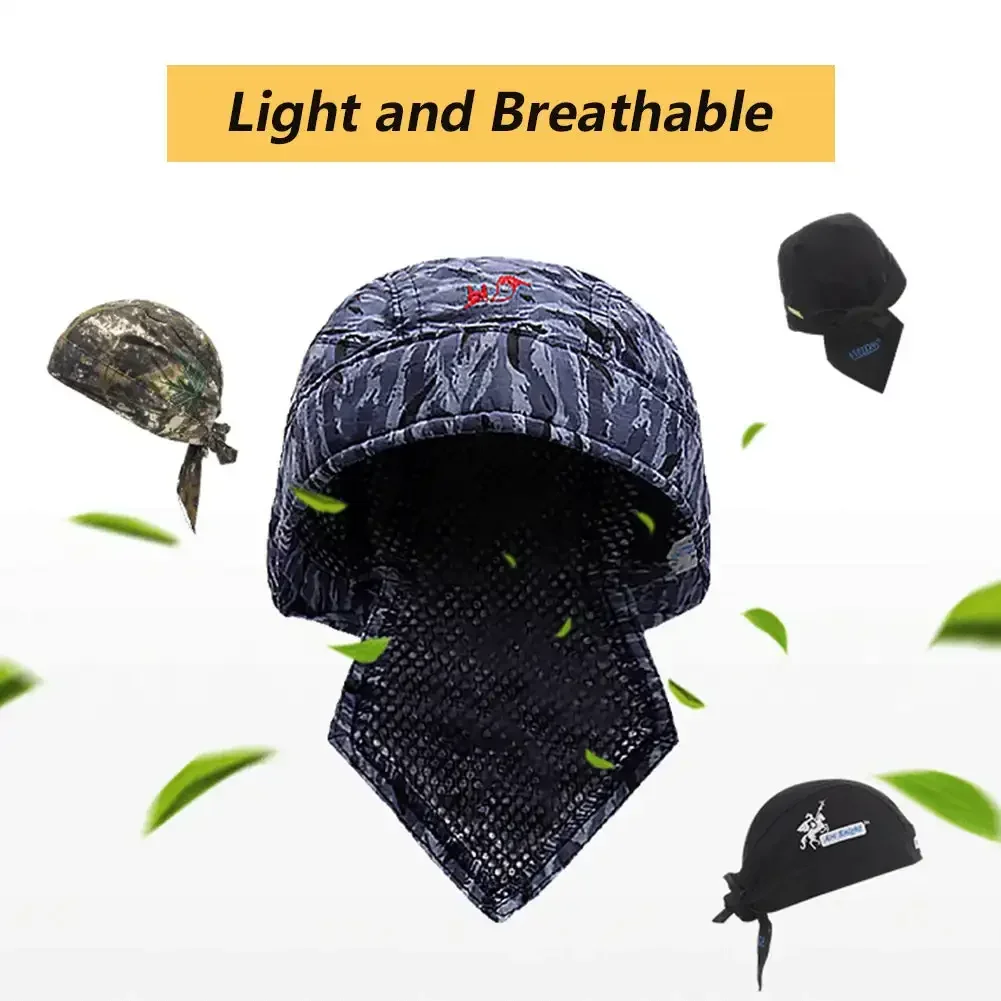 Anti-scalding Welding Hat Breathable Sweat Absorption Flame Resistant Welder Work Cap Welding Protective Hats Welder Protection