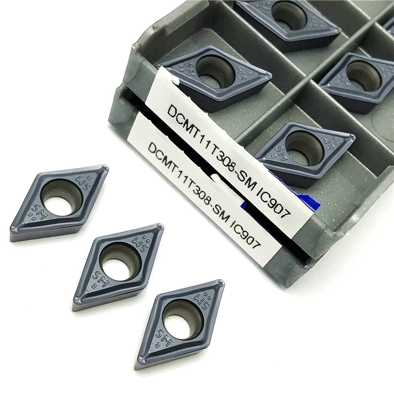 Outil de tournage interne DCMT11T304 DCMT11T308 SM IC907 IC908, insert de tournage, outils de coupe de haute qualité, outil de tour à métal CNC