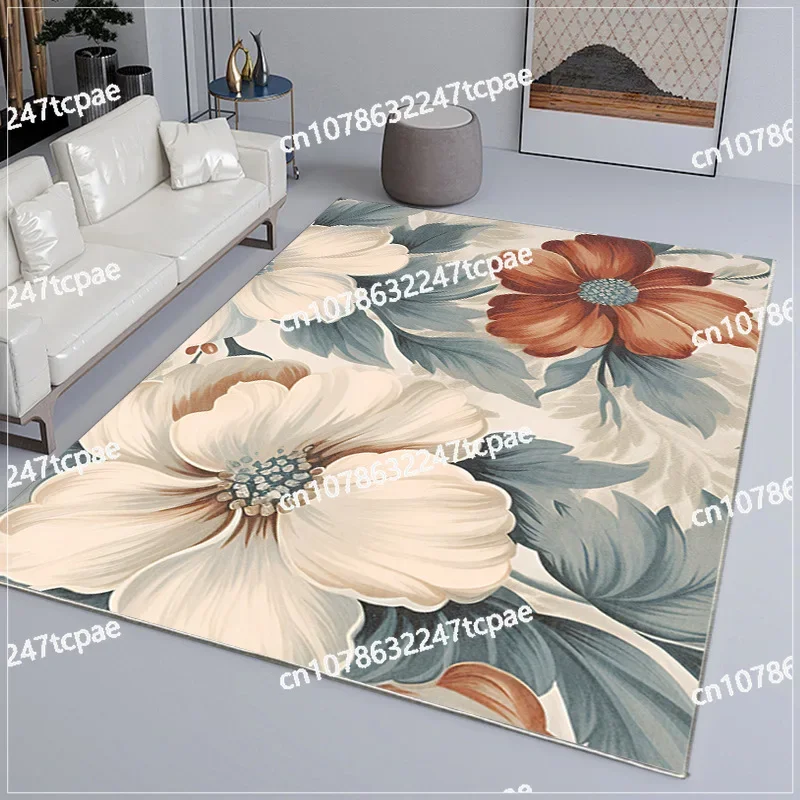 

American carpet retro light luxury home short plush leave-in, dirt-resistant and non-slip living room bedroom bedside blanket