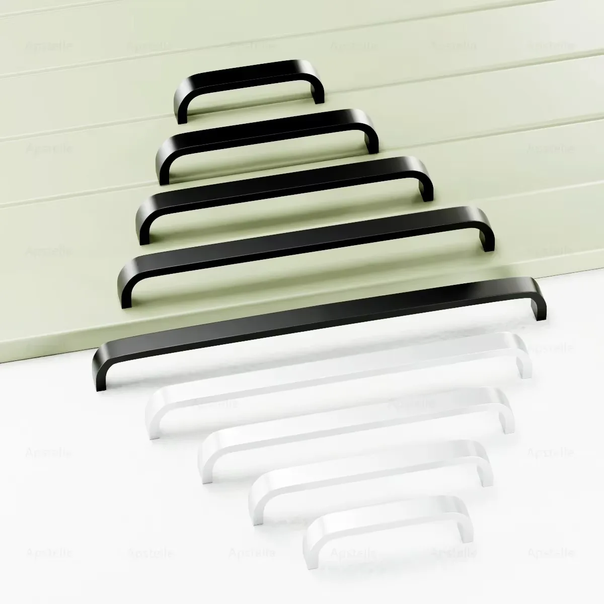 64/96/128Mm Modern Minimalist Hollow Aluminum Alloy Drawer Pulls Cabinet Door Handles