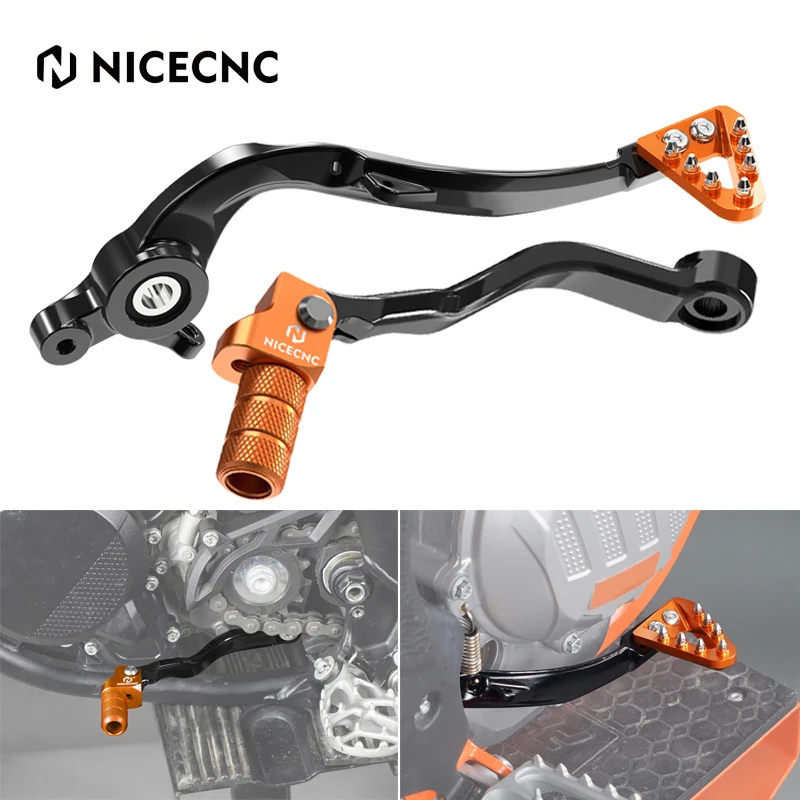 

NICECNC For KTM EXC 300 250 XCW 2024 Adjustable Forged Aluminum Brake Pedal Lever Shift Lever For Husqvarna TE 300 GasGas EC 300