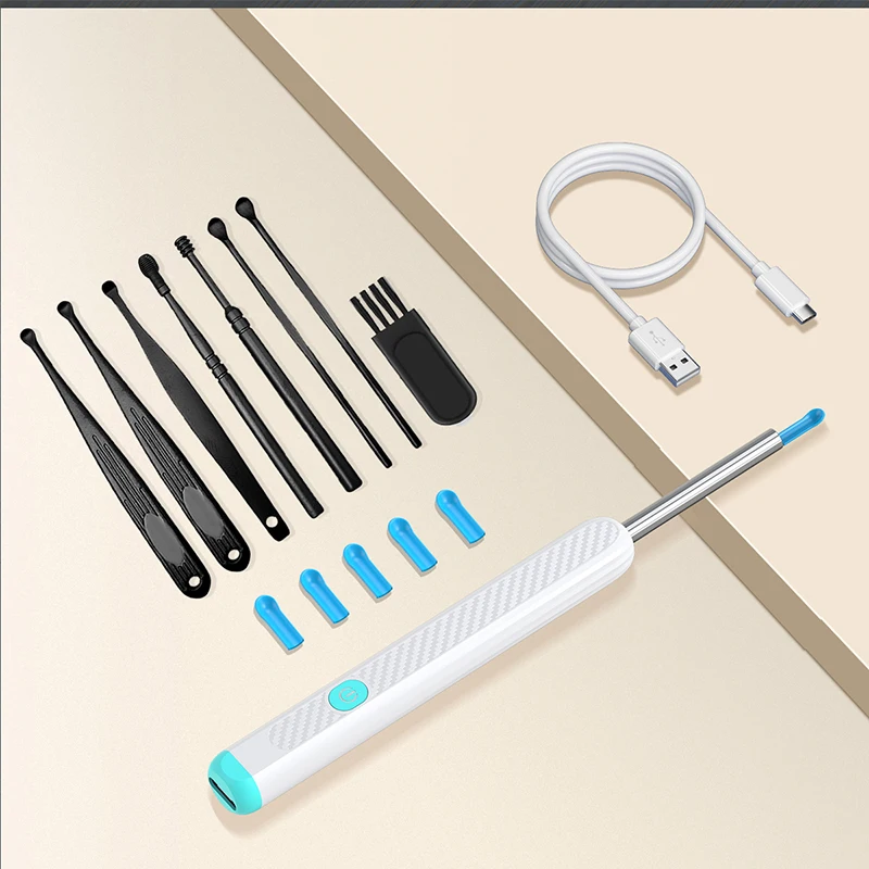 

Visual Ear Scoop Ear Wax Removal Earwax Remover Tool Ear Set Ear Canal Cleaner with 1080P Camera Ear Camera Ear Scoop Set
