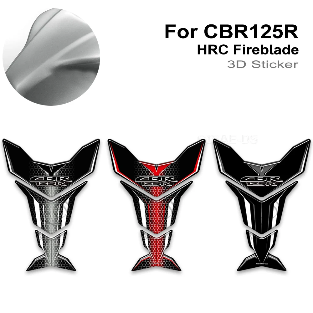 

Motorcycle Gas Fuel Oil Tank Pad Knee Protector Decorative Sticker Decals For Honda CBR 125 R CBR125R HRC Fireblade