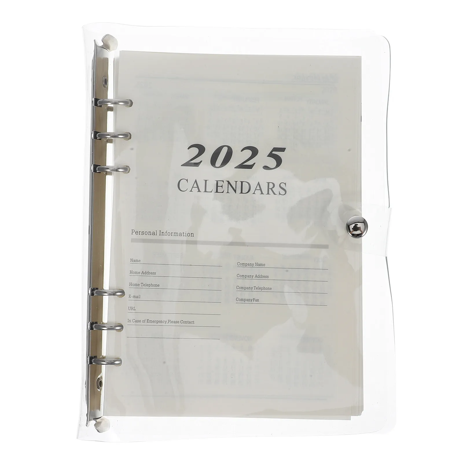 A5 Loose Leaf Binder Notebook Flat Smooth Paper Planner For Office Home Travel Daily Journal Writing Schedule Organizer