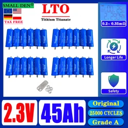 100% original Yinlong 66160 2.3V 45Ah LTO battery 10C discharge DIY 12V 24V low-temperature resistant lithium titanate duty-free