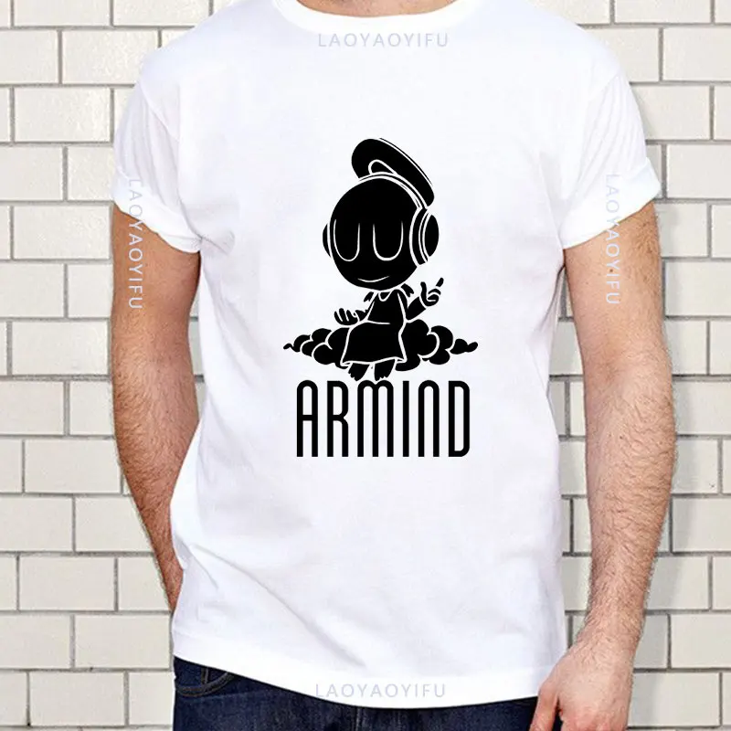 Fashion ARMIN VAN Dj Hip Hop Streetwear Tshirt ARMIN VAN BUUREN BLAH T-Shirt Men Casual Trance Music Fans T Shirt Unisex Tops