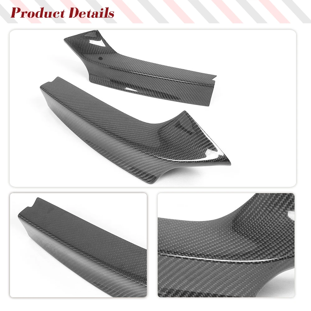 Carbon Fiber Car Front Splitters for BMW 2 Series F23 F22 M Sport M235i M240i 2013-2017 Car Front Bumper Lip Splitters Winglet view 5