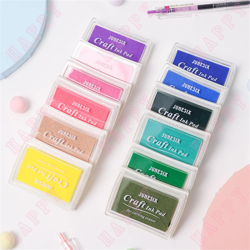 

20 Macaron Color System Ink Pad Creative Diy Hand Account Decoration Finger Stamp Ink Stamp Accessories Scrapbooking Paper Craft