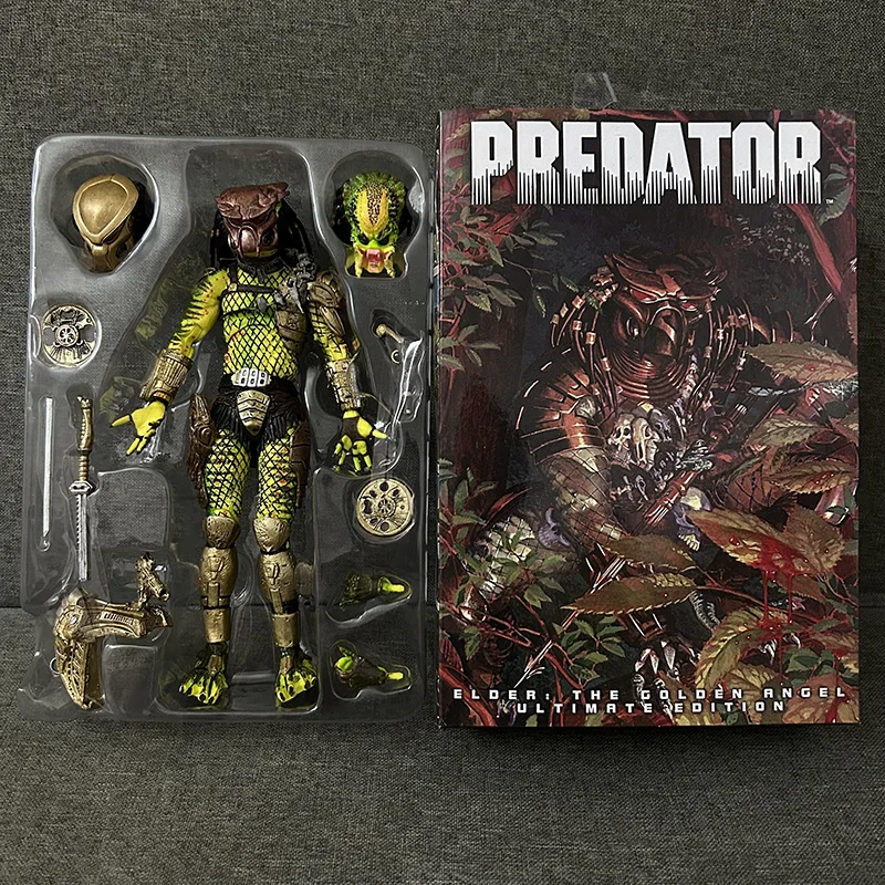 NECA Predator 2 Ultimate Elder The Golden Angel 7 Inch PVC Action Figure Collectible Model Toy Gifts