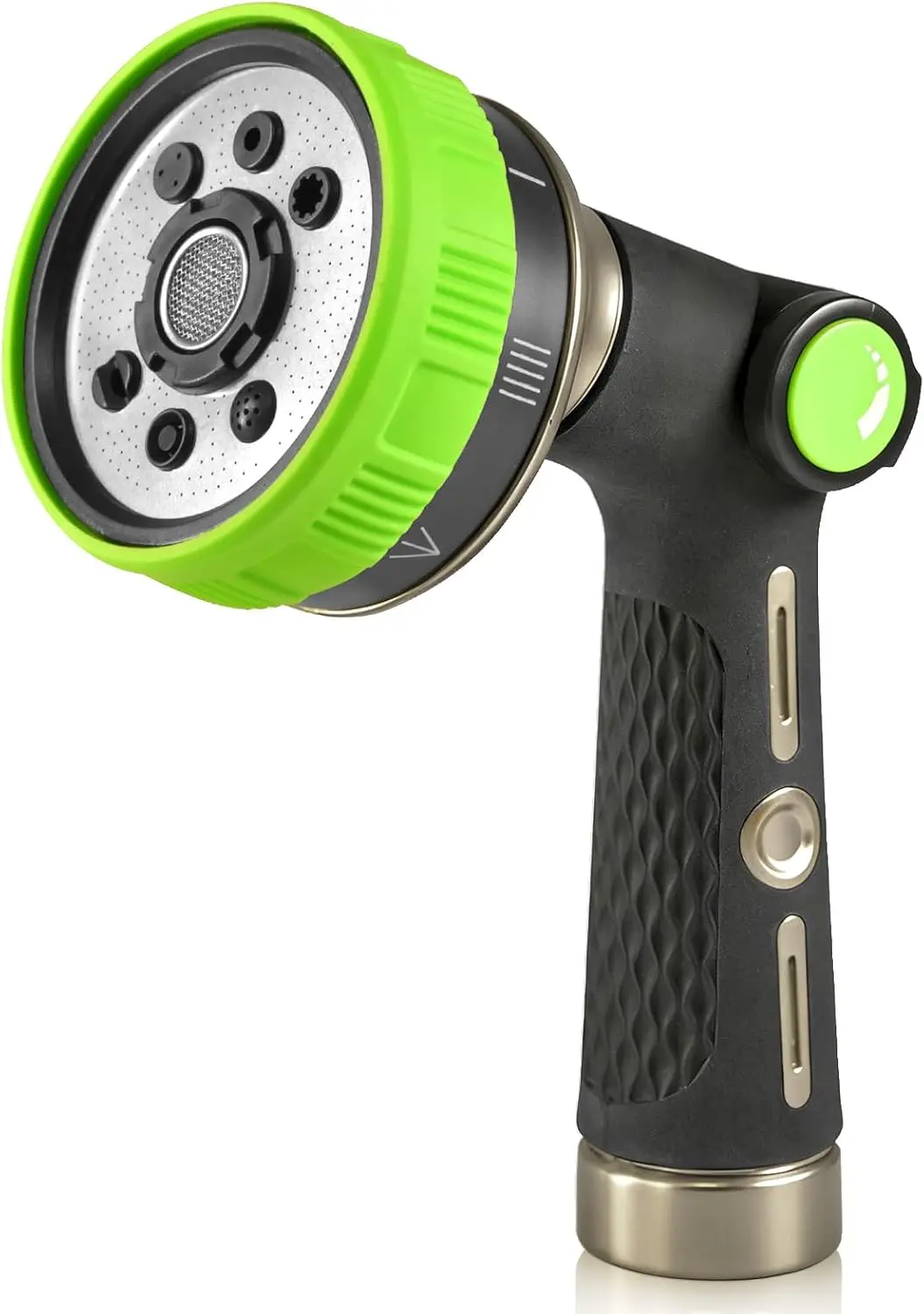 

Насадка-распылитель для шланга усиленная - 8 режимов распыления, с регулировкой расхода воды для полива растений