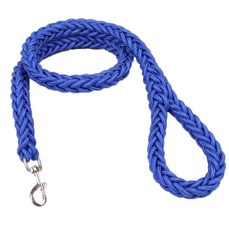 Large Dogs Nylon Dog Leash Double Colors Canvas Double Row Adjustable Dog Collar For Medium Large Dogs 130cm