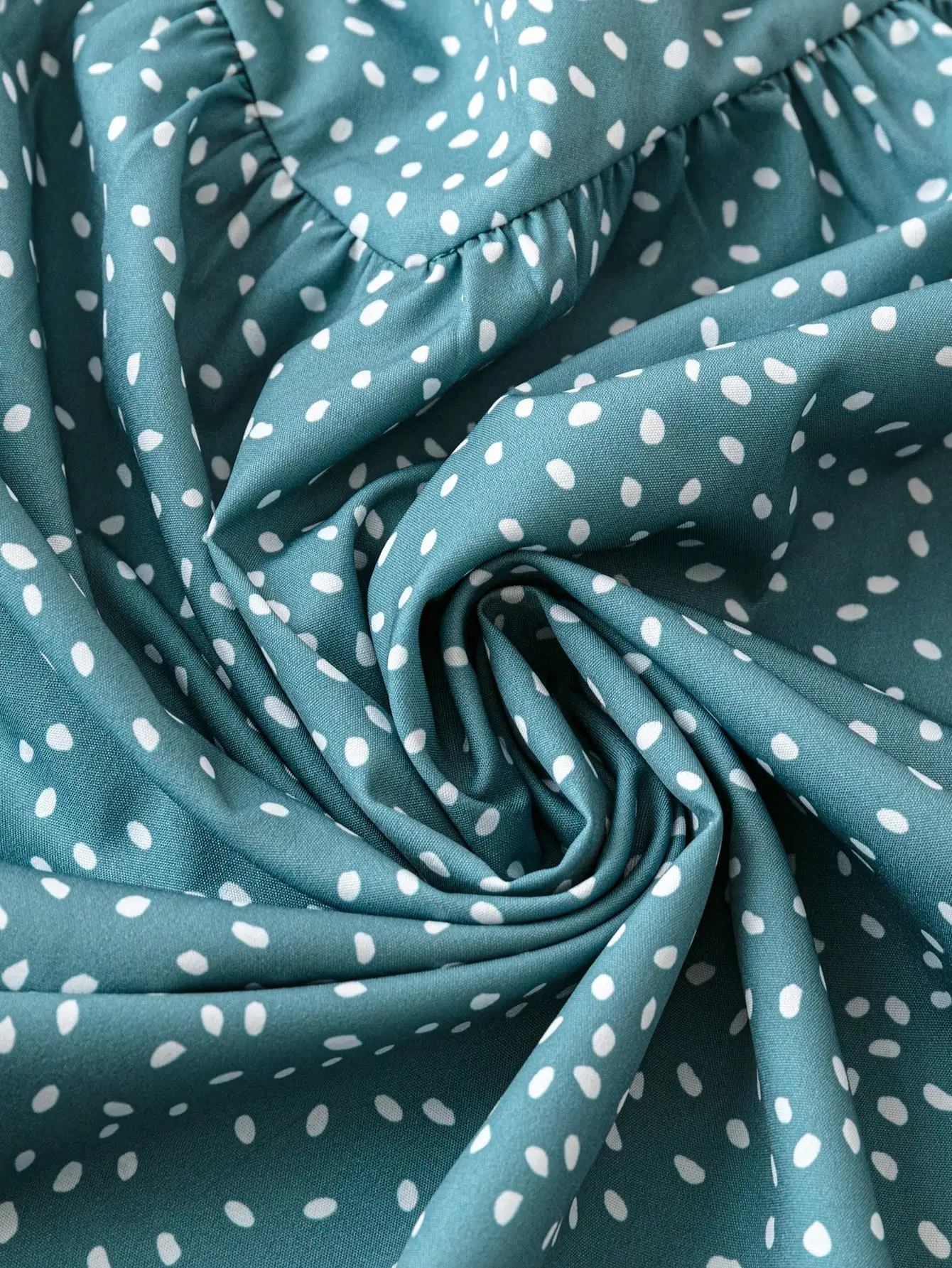 Plus Size Women's Vacation Casual Polka Dot Printed Short Sleeve Shirt