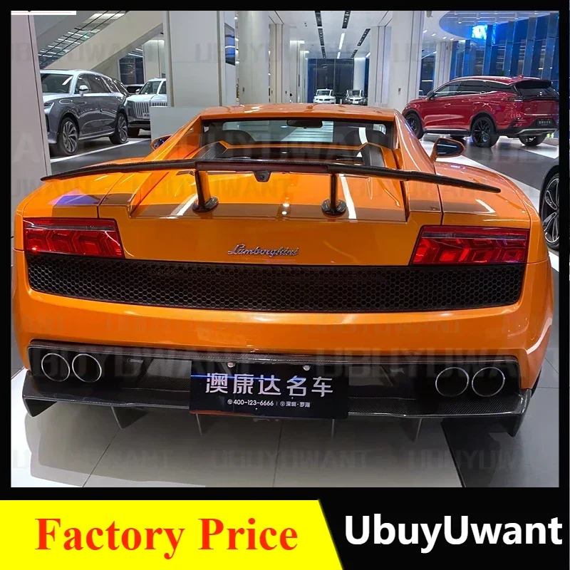 For Lamborghini Gallardo LP540/LP550/LP560 2007-2014 Carbon Fiber Rear Roof Spoiler Wing Trunk Lip Boot Cover Car Styling