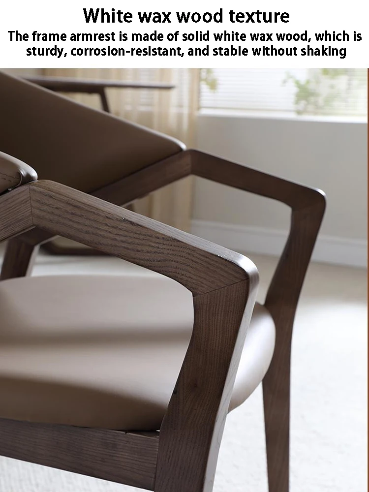 Luxury Dining Chairs Modern Minimalist Armchair Portable Living Room Single Person Chair with Backrest Home Kitchen Furnitures image 3