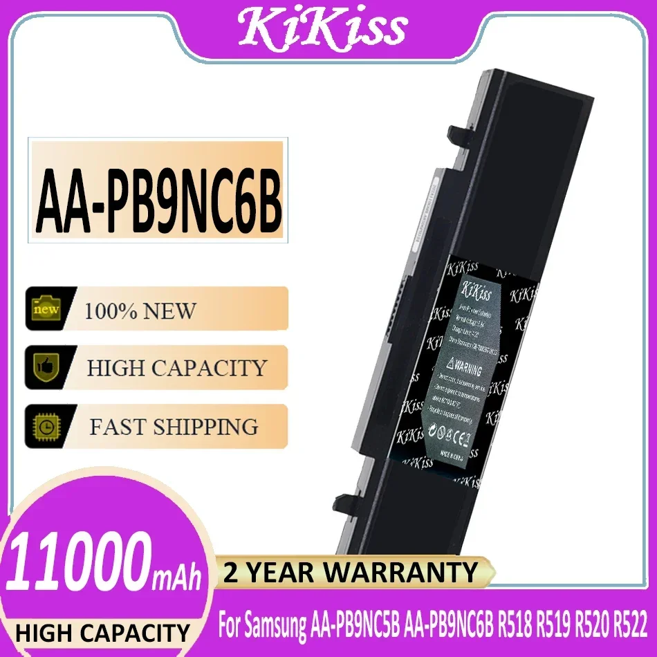 KiKiss Laptop Battery for Samsung AA-PB9NS6B PB9NC6B R580 R540 R519 R525 R430 R530 RV511 RV411 RV508 R528 Aa Pb9ns6b Batterie