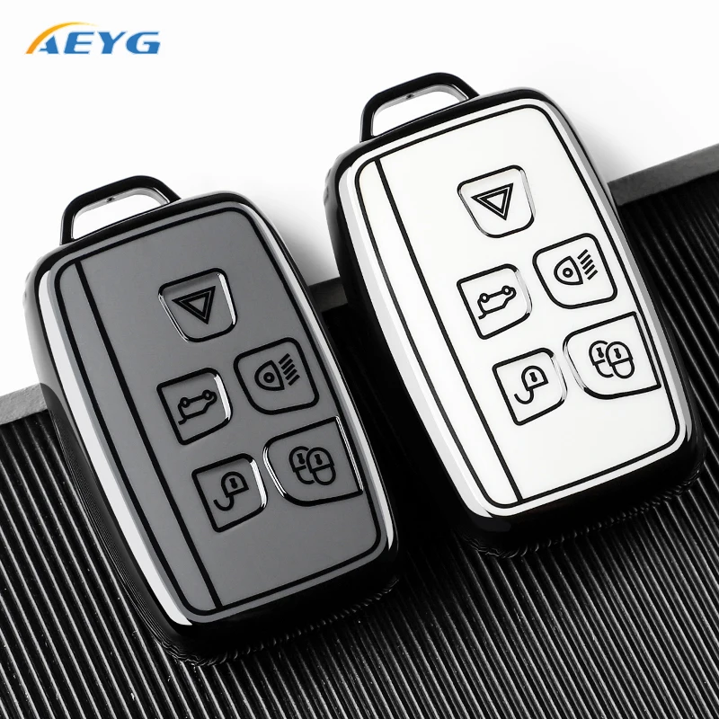 TPU Car Flip Key Case Cover Shell Fo For Land Rover Range Rover Sport Evoque Freelander Velar Discovery 4 Jaguar XE XJ XF Guitar view 4