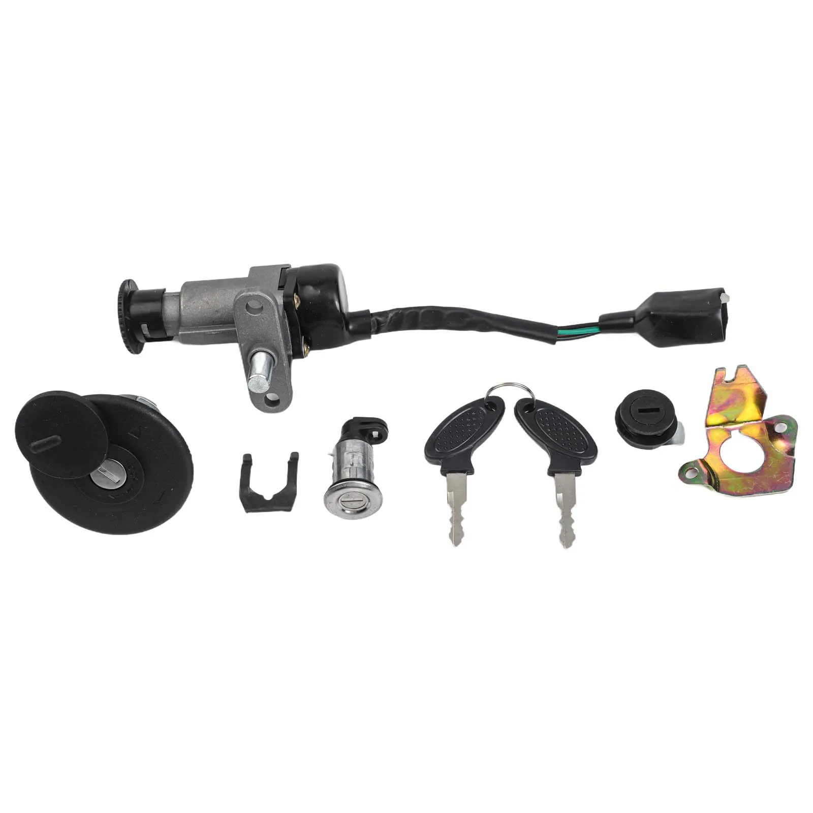 

Full Car Lock Set Ignition Switch Lock Theft Protection Easy Installation Enhanced Security Perfect Fit Zinc Alloy