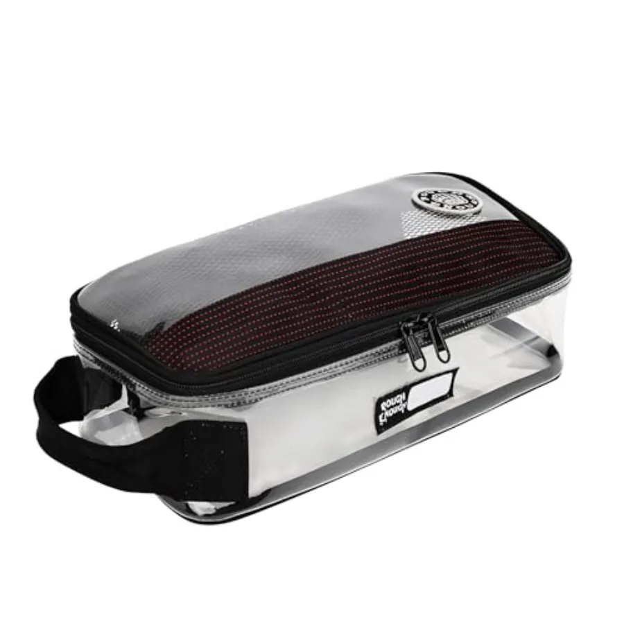 

Rough Enough Clear Toiletry Bag for Traveling Men Shaving Kit Medicine Case Pouch Organizer Large for Toiletries Accessories