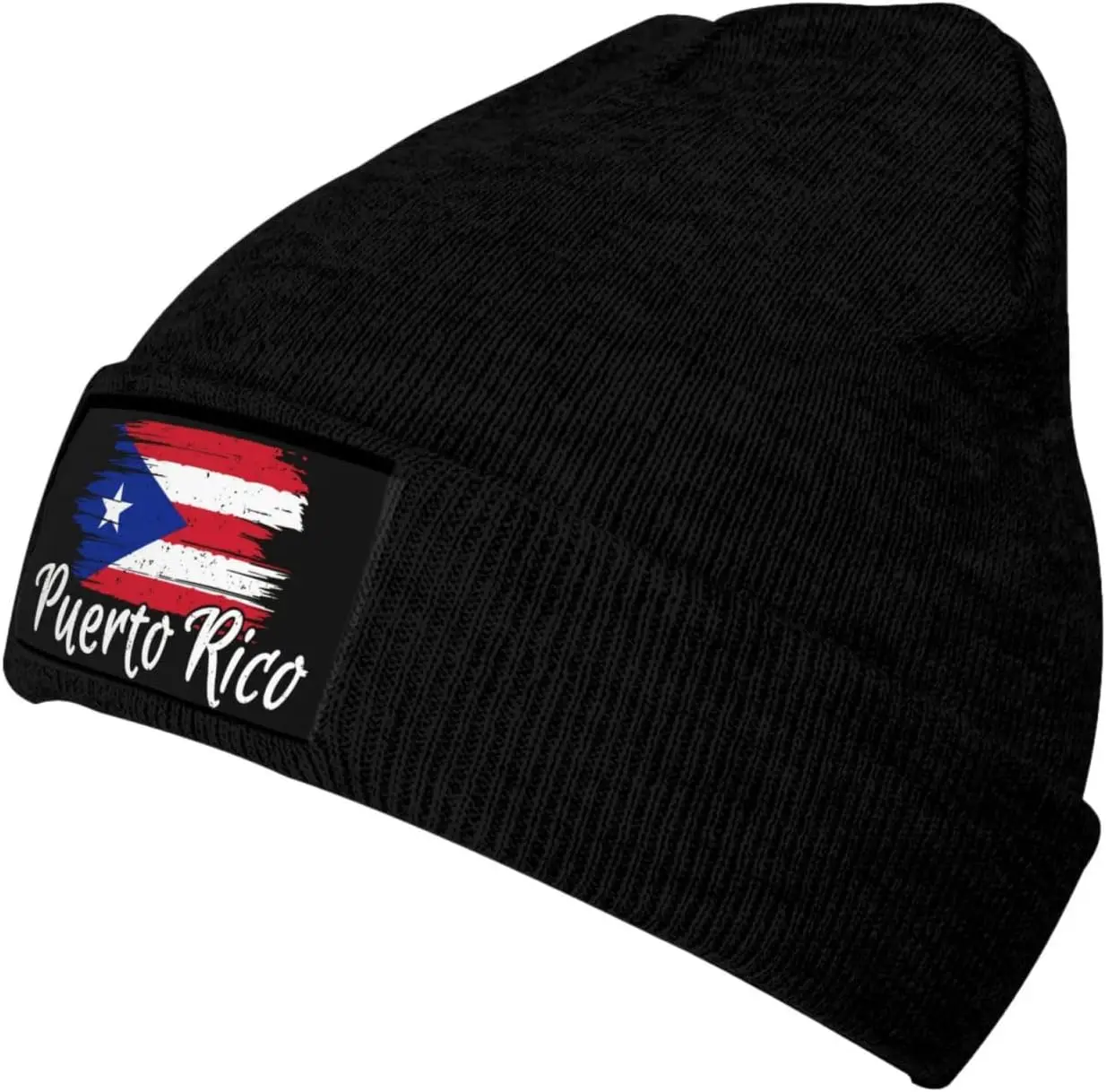 Urocza flaga Puerto Rico czapka dzianinowa czapka damska dla mężczyzn Soft Stretch Ski czapka z czaszkami luźna Puerto Rican zimowa czapka