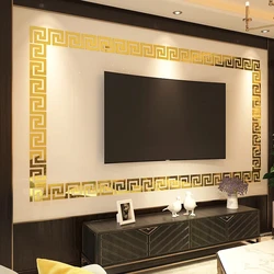Gold Silver 100PCS Mirror Wall Sticker Building Border Acrylic Mirror Sticker Art DIY Decoration Mirror Wall Decals Home Decor