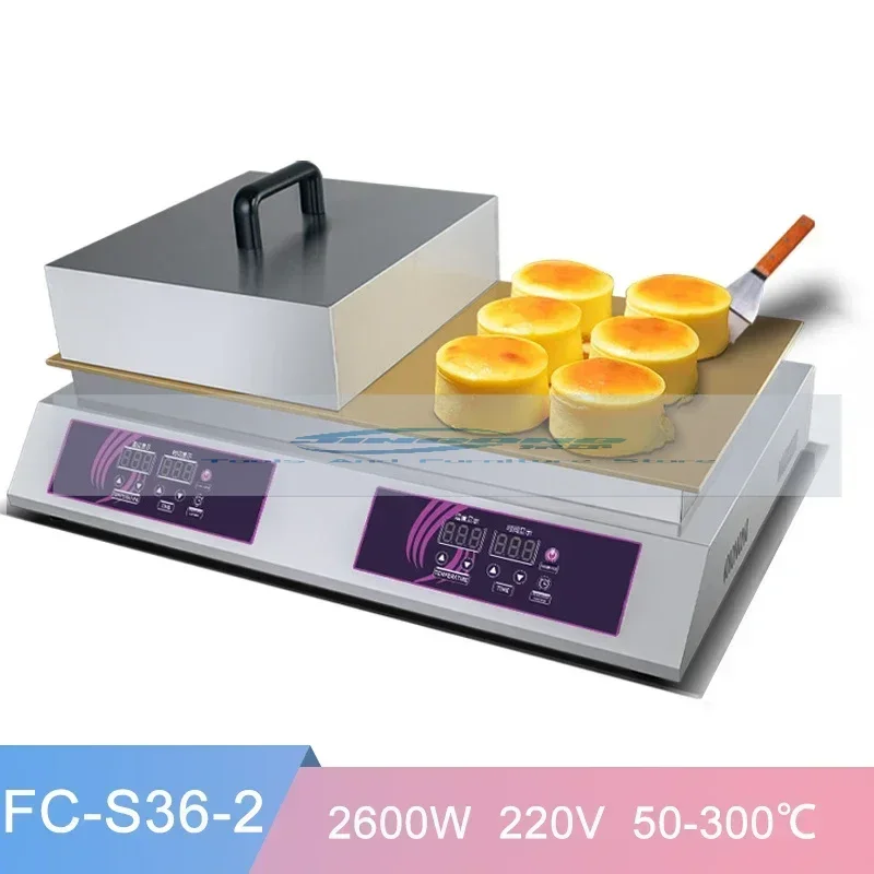 Double-headed Souffle Machine Commercial Dorayaki Souffle Muffin Machine Pure Copper Digital Snack Souffle Pancakes Maker