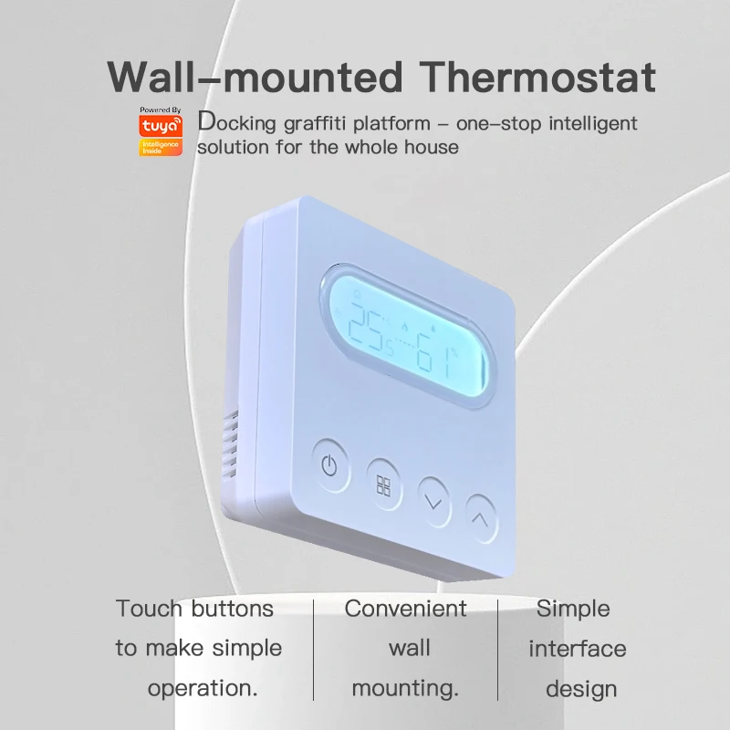 Becasmart BHT-209 Zigbee Programmable Thermostat 220V Smart Life APP Floor Heating Systems with Tuya Wifi Energy Savings Parts