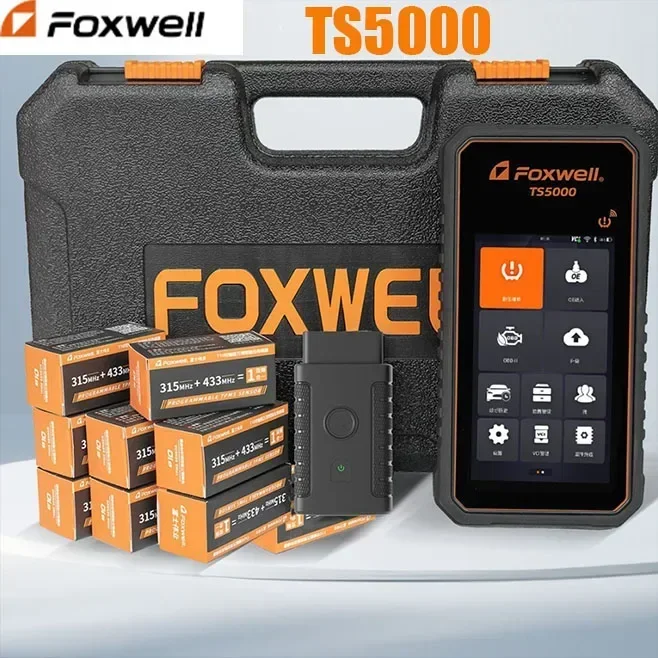 2024 новейший Foxwell TS5000Smart TPMS сервисный Инструмент Оборудование для ремонта давления в шинах сканер Bluetooth Программируемый датчик