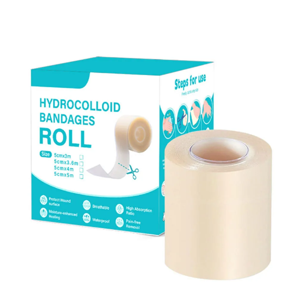Pimple Colloidal Patch Artificial Skin Wound Dressing Freely Cuttable Skin-Friendly Adhesive Keep Wound Clean 1 Roll Value Pack