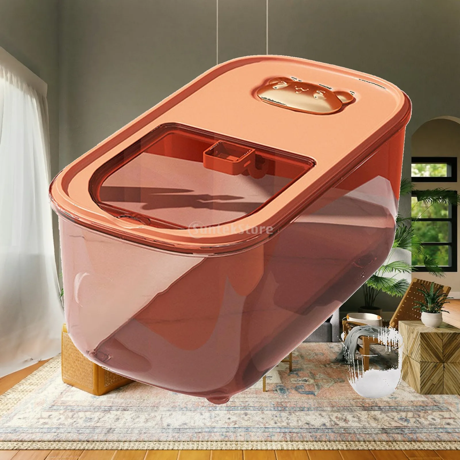 Sealed Cereal Containers Transparent Visible for Closets Sugar Cabinets