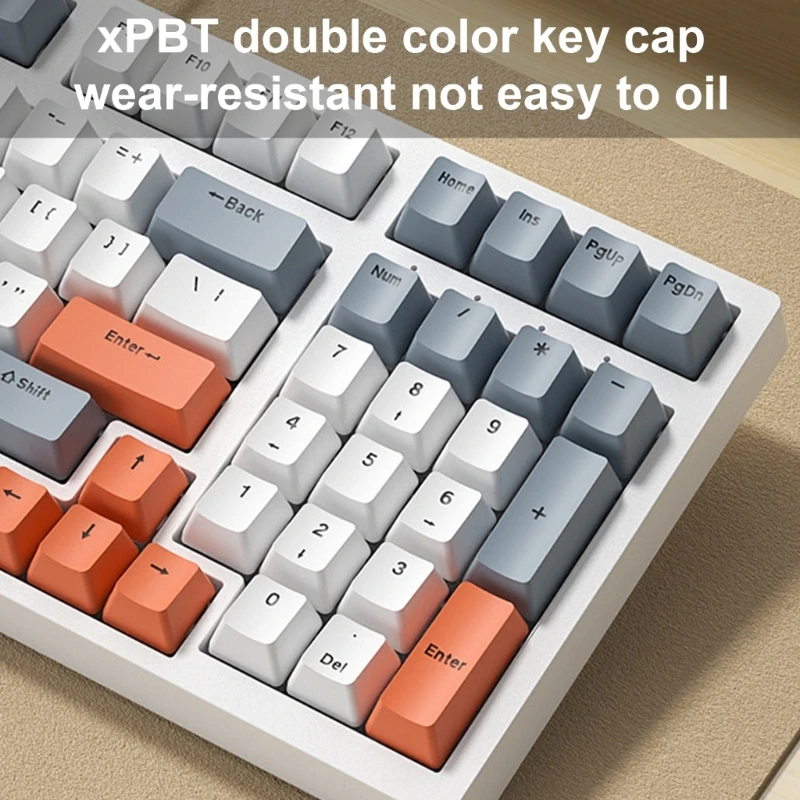 Fio teclado mecânico ergonômico com retroiluminação LED, jogos de computador, uso do escritório, sensação confortável, 98Key, PC