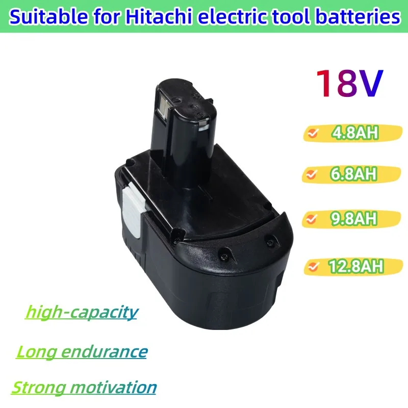 

Power Tool Replacement Battery 4.8Ah 18V NI-Mh For Hitachi Drill EB1820 EB1812 EB1814 BCC1815 EB1830H EB1833X EB18B