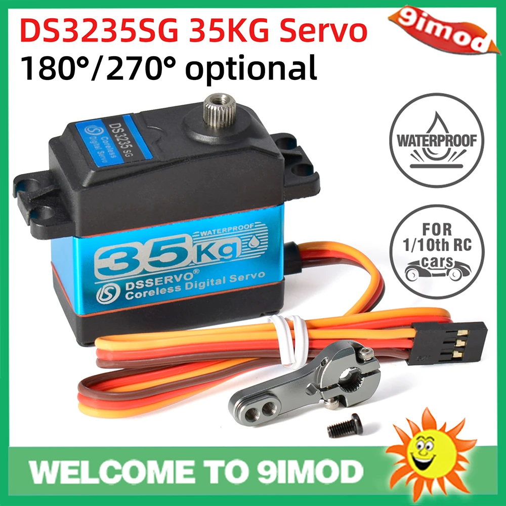 Dsservo Waterdichte Servo DS3235 35KG 180/270 Graden Metal Gear Digitale Servo Baja Servo met Metalen Arm voor 1/8 1/10 1/12 RC Auto's
