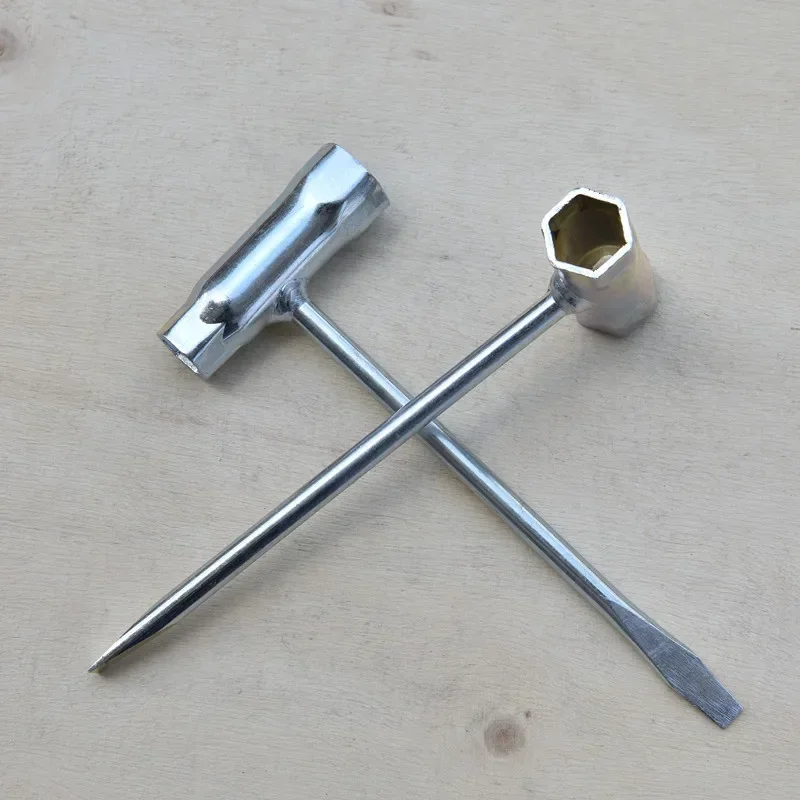Chainsaw Spark Plug Wrench Galvanized Chain Saw T Wrench Stainless Steel Welding Socket Spanner Tool Car Tools