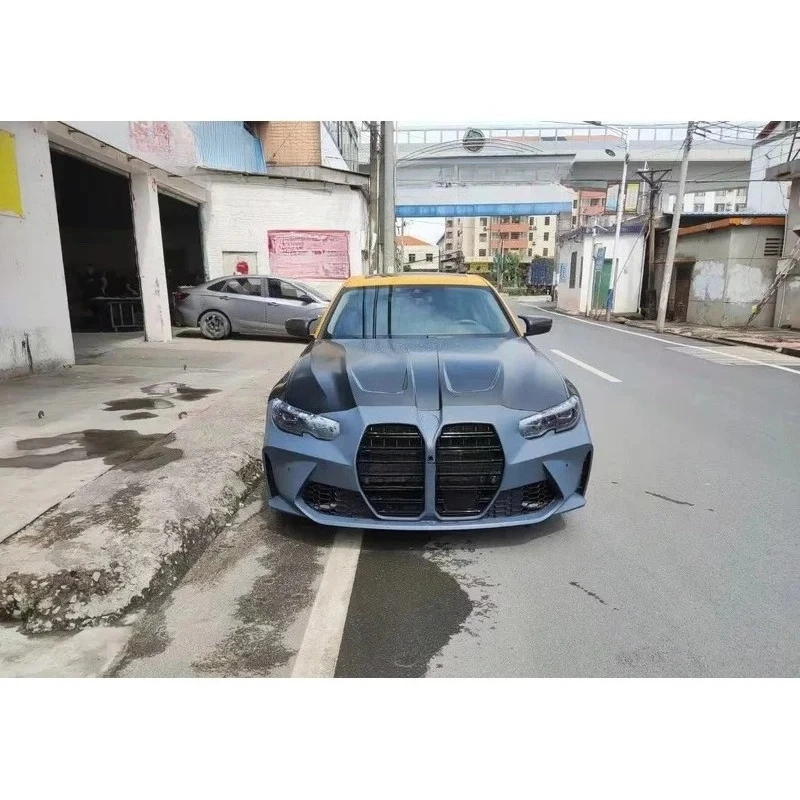 For 3 Series G20 G28 Upgrade G80 M3 Front Bumper Body Kits Latest VersionBody Parts New M3 Style With Hood 5