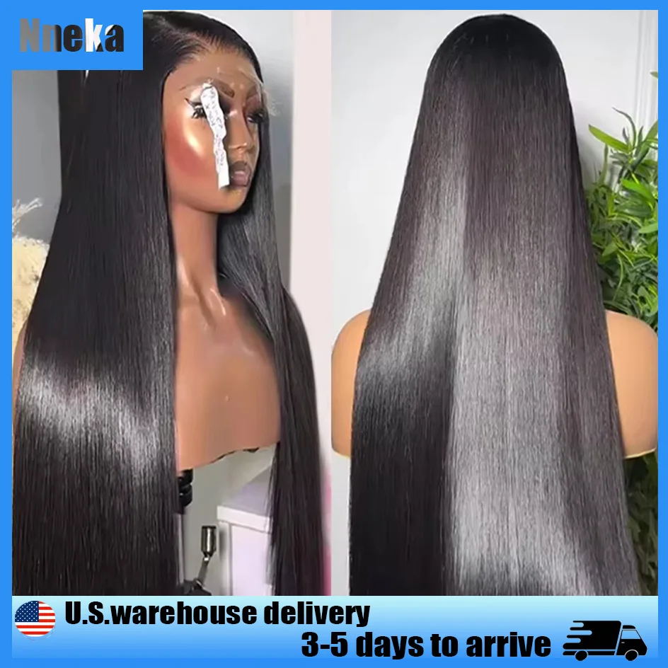 

Nneka 200% Density 13x4 Lace Front Wigs Wigs Human Hair 13x6 Hd Lace Straight Lace Front Wigs Human Hair 40 Inch Brazilian Hair