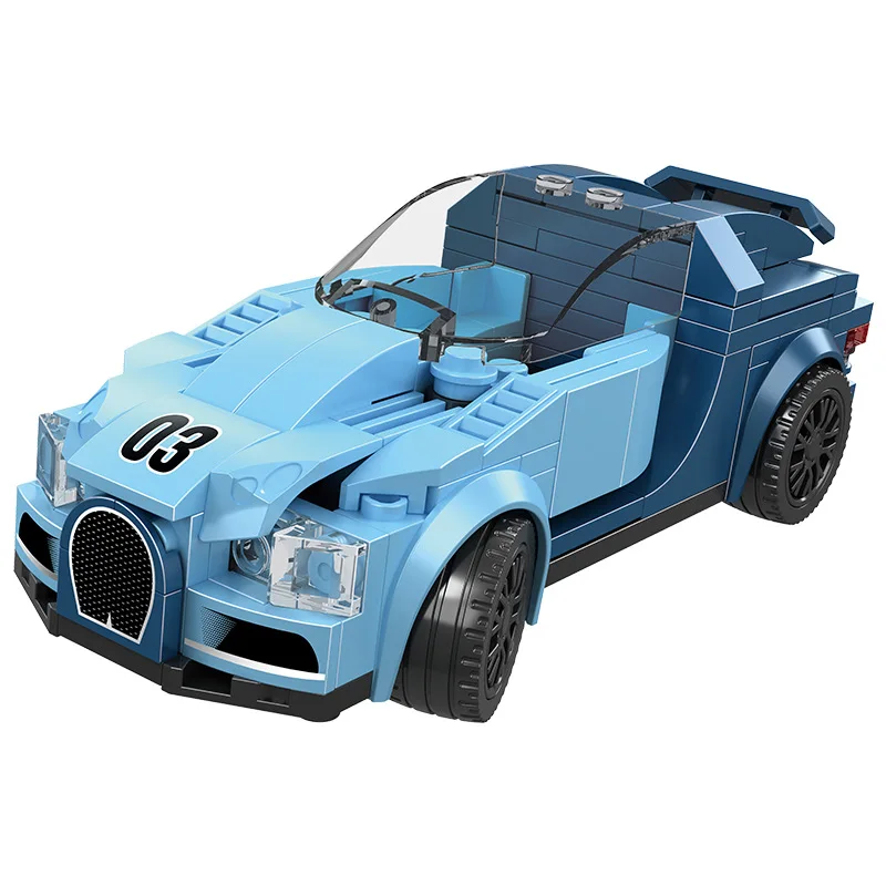 Speed Champion France Supercar Building Block Bugattis Chiron Super Sport Car Vehicle Construction Brick Toy Collection For Gift