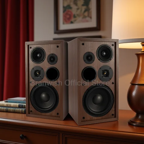 Altoparlante passivo da 8 pollici Scatola audio HiFi da 8 ohm Altoparlante da scaffale da 50-200 W Altoparlanti a 3 vie Spessore 18 mm per Home Theather DJ Live