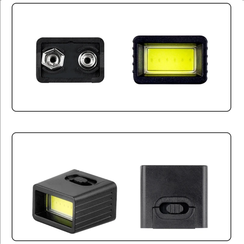 

Small LED Flashlights 9V Battery Powered Waterproof Plastic Texture for Outdoor