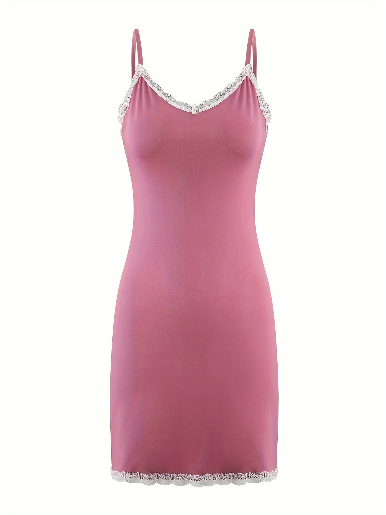 Vestido de pijama apertado de renda feminina, roupa sexy, estilinche, pode usar