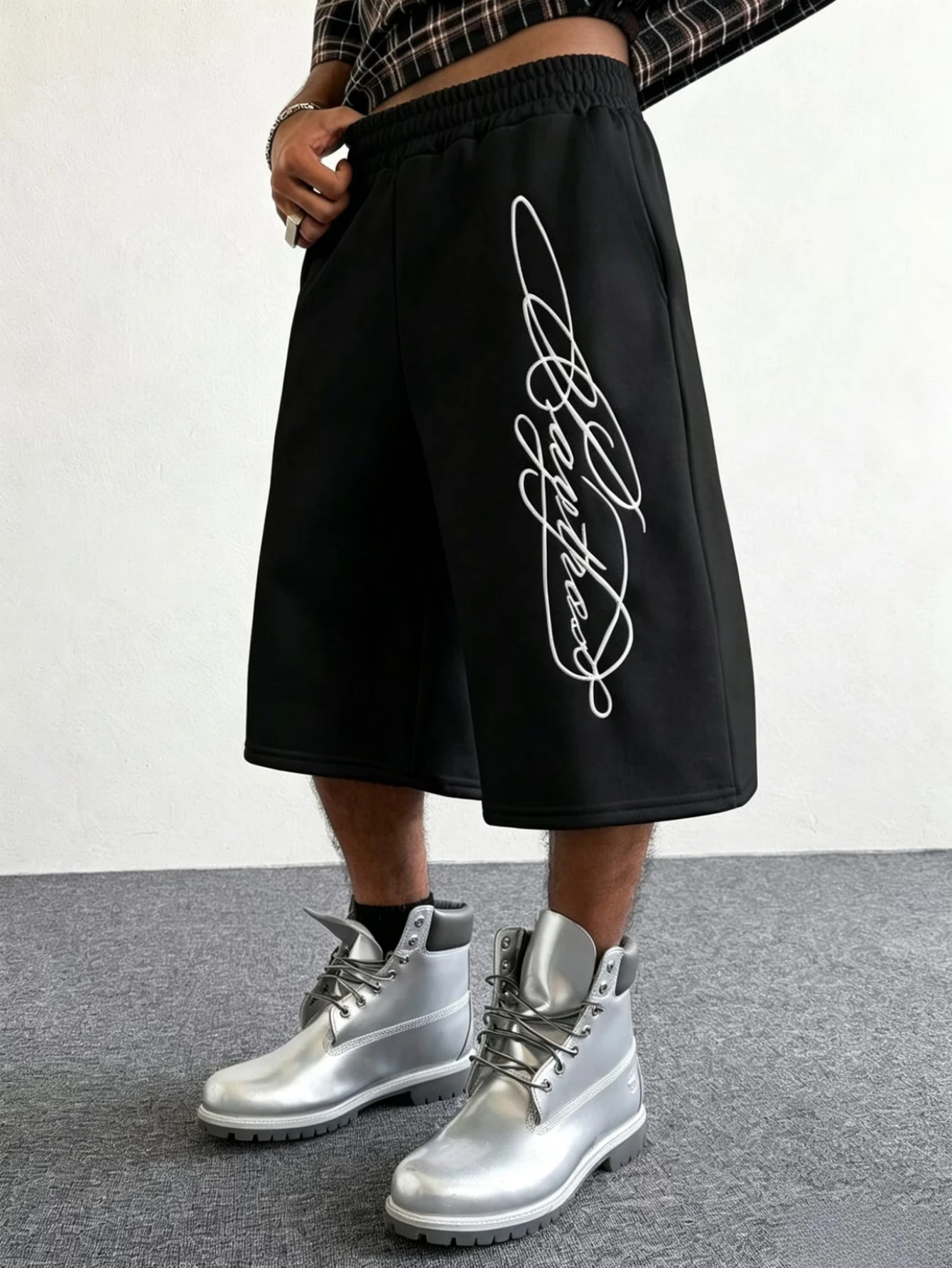 Letter Printed Drawstring Waist Shorts, Versatile for Summer Casual Sports, Unisex