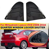 Para Mitsubishi Lancer EX X EVO 2008-2018 ventana trasera ventilación lateral cubierta de persiana embellecedora accesorios de coche piezas de automóvil fibra de carbono