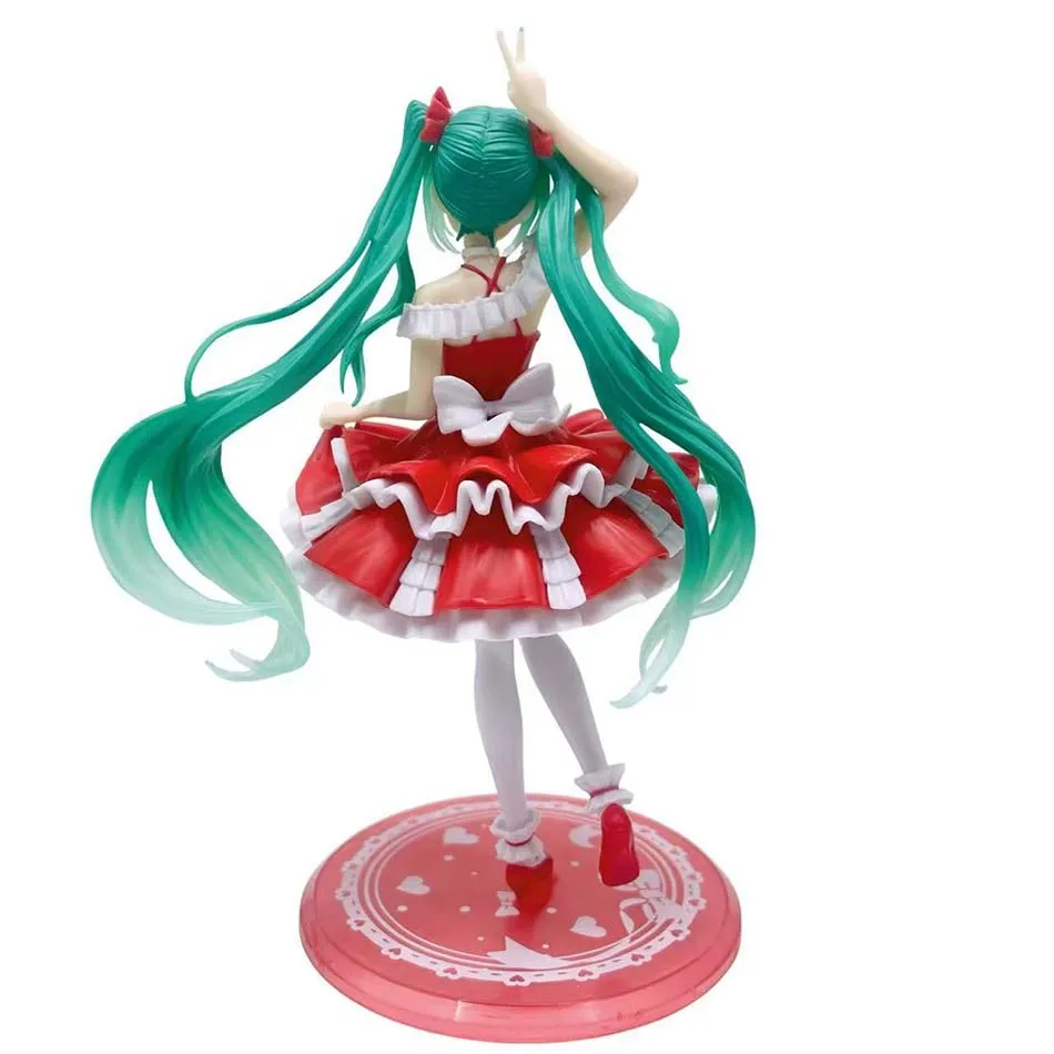 Anime Figure Wedding Dress Action Figures Kawaii Swimsuit Vocaloid PVC Collectible Model Toys Girl Gift