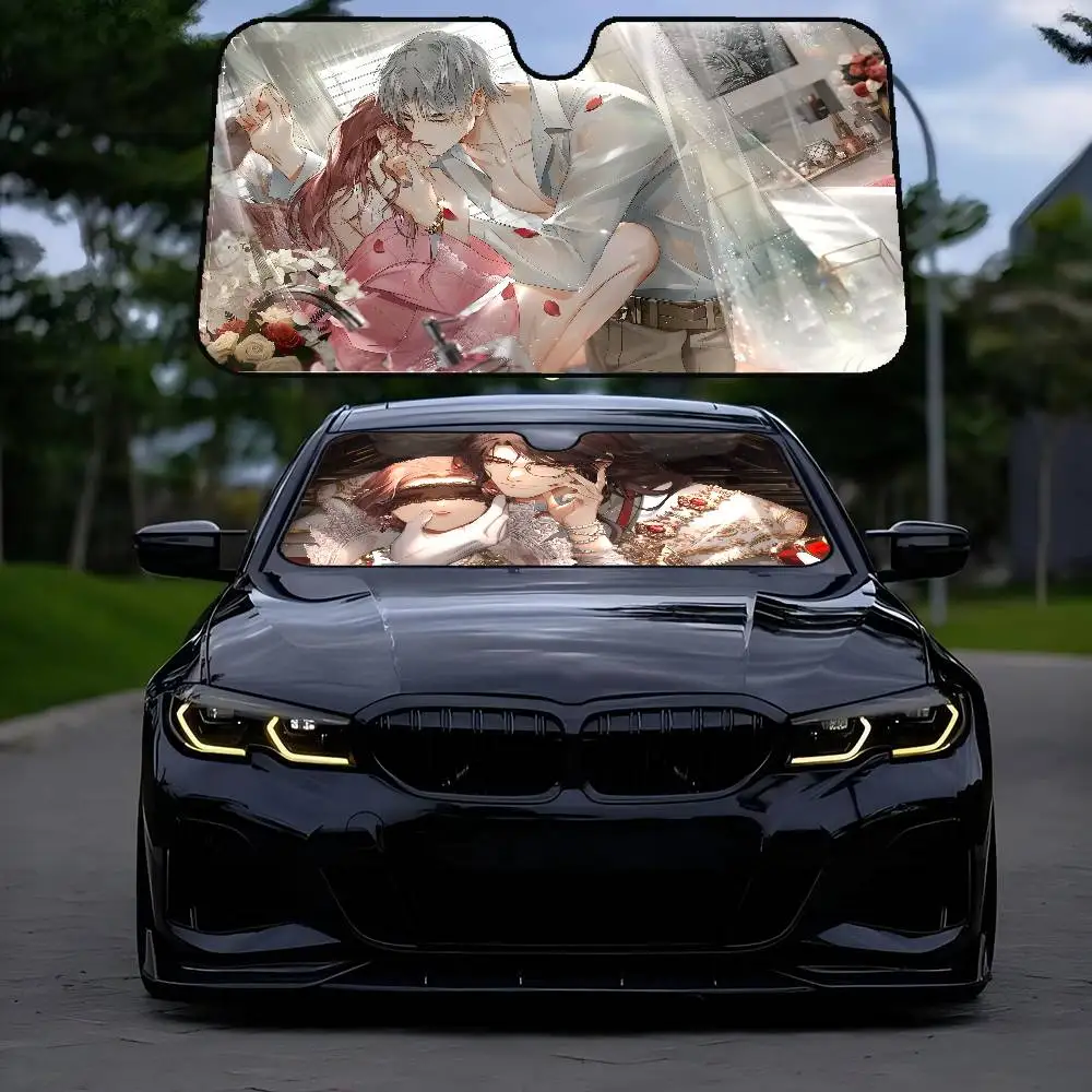 

GAME Guang YuS Ye Zhi Lian Car SunShade Car Sunshade Window Sunshade Sunblock Front Windshield Double Ring Sunshade