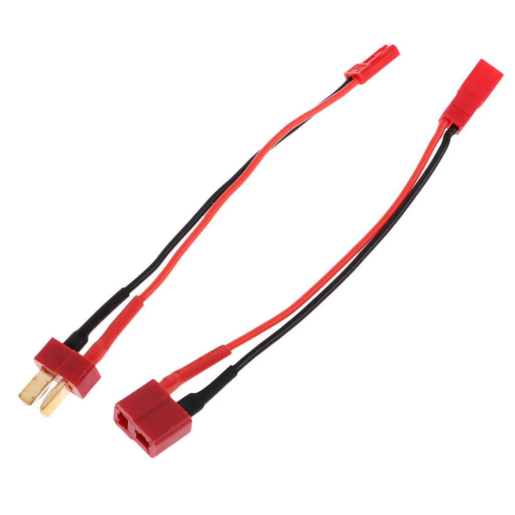 Paire de fiches Deans T vers connecteurs JST, mâle et femelle avec câble de 13cm 14AWG